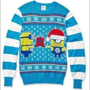 Minion Despicable Me Ugly Christmas Sweater NEW!